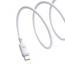 Buy Baseus Cable USB-C to USB-C Silky Series - 1.0m 100W White in Cyprus, Nicosia, Limassol, Larnaka, Pafos