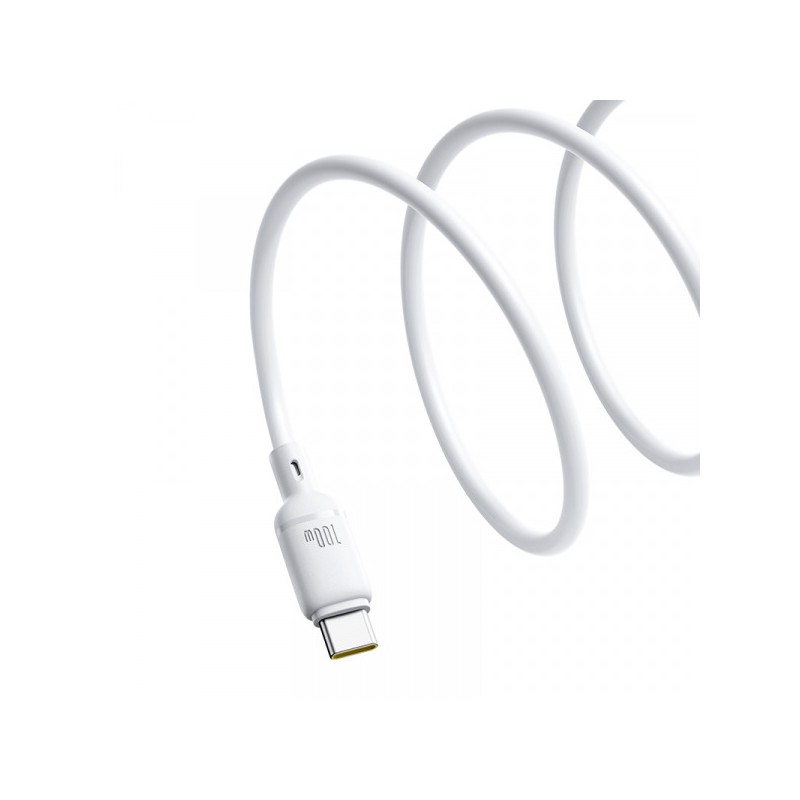 Buy Baseus Cable USB-C to USB-C Silky Series - 1.0m 100W White in Cyprus, Nicosia, Limassol, Larnaka, Pafos