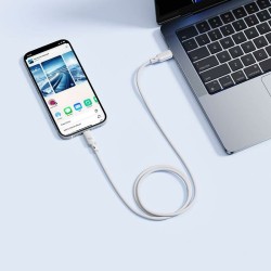 Buy Baseus Cable USB-C to USB-C Silky Series - 1.0m 100W White in Cyprus, Nicosia, Limassol, Larnaka, Pafos