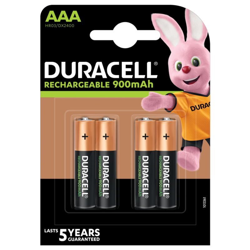 Buy Duracell Rechargeable AAA Batteries - 900mAh 4pcs in Cyprus, Nicosia, Limassol, Larnaka, Pafos