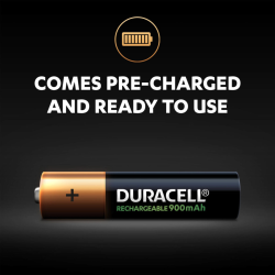 Buy Duracell Rechargeable AAA Batteries - 900mAh 4pcs in Cyprus, Nicosia, Limassol, Larnaka, Pafos