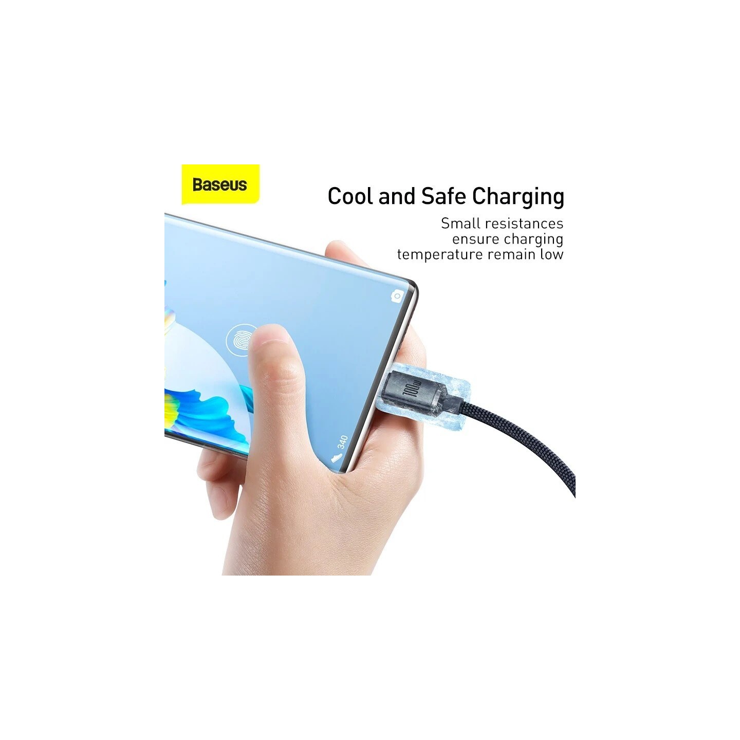 Baseus Crystal Shine USB-A to Type-C 100W 1.2m Black (Boxed) — Buy in Cyprus with Fast Delivery