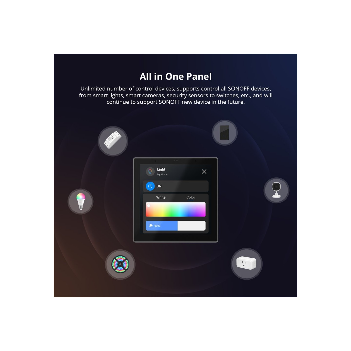 Sonoff Wifi Smart NS Panel Pro - Full Touch Display White — Buy in Cyprus with Fast Delivery