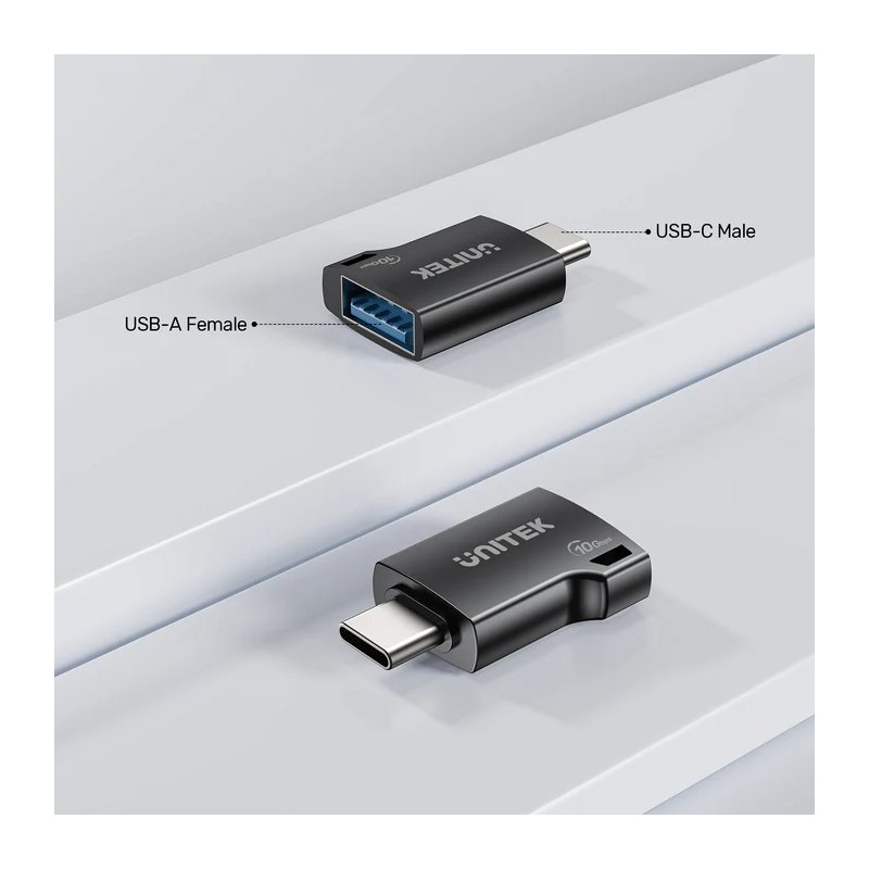 Unitek UCA USB-A Female to USB-C Male Adapter - A1048A - USB-A Female to USB-C Male, 10Gbps — Buy in Cyprus with Fast Delivery