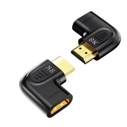 Buy Unitek HDMI Adaptor - A1047ABK - 1x90 & 1x270 degrees RA 8K60Hz Vertical in Cyprus, Nicosia, Limassol, Larnaka, Pafos
