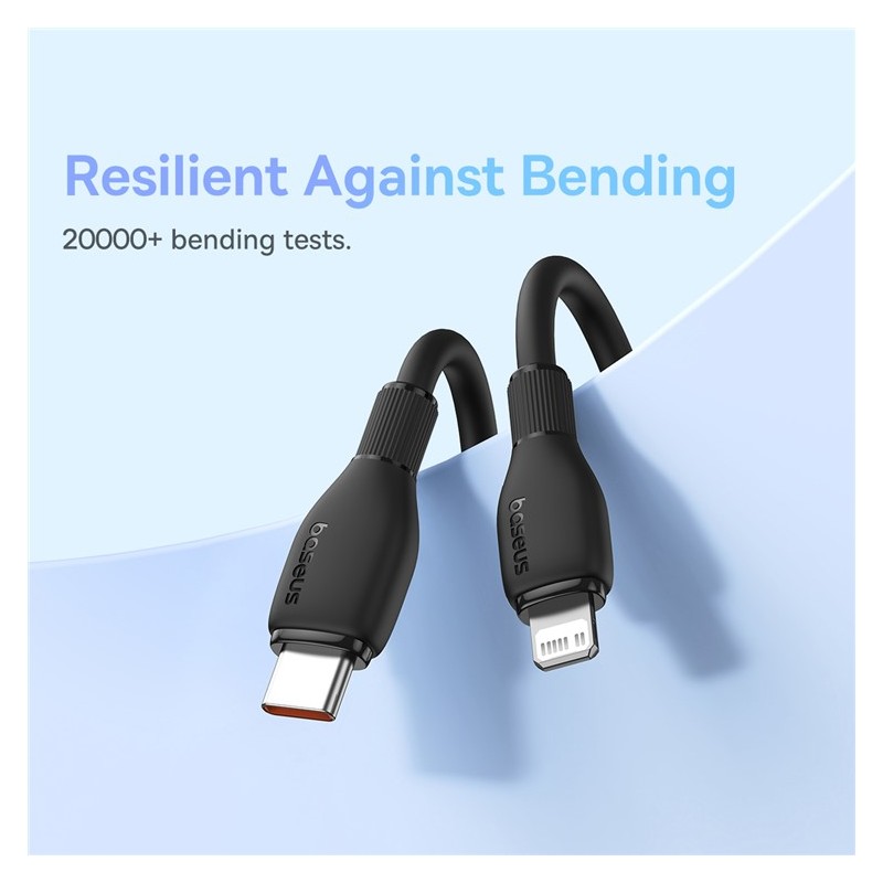 Buy Baseus Cable Lightning to USB-C Pudding Series - 20W 1.2m Black in Cyprus, Nicosia, Limassol, Larnaka, Pafos