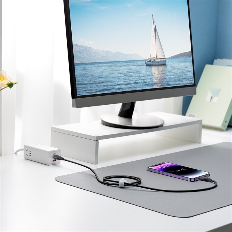 Buy Baseus Cable Lightning to USB-C Pudding Series - 20W 1.2m Black in Cyprus, Nicosia, Limassol, Larnaka, Pafos