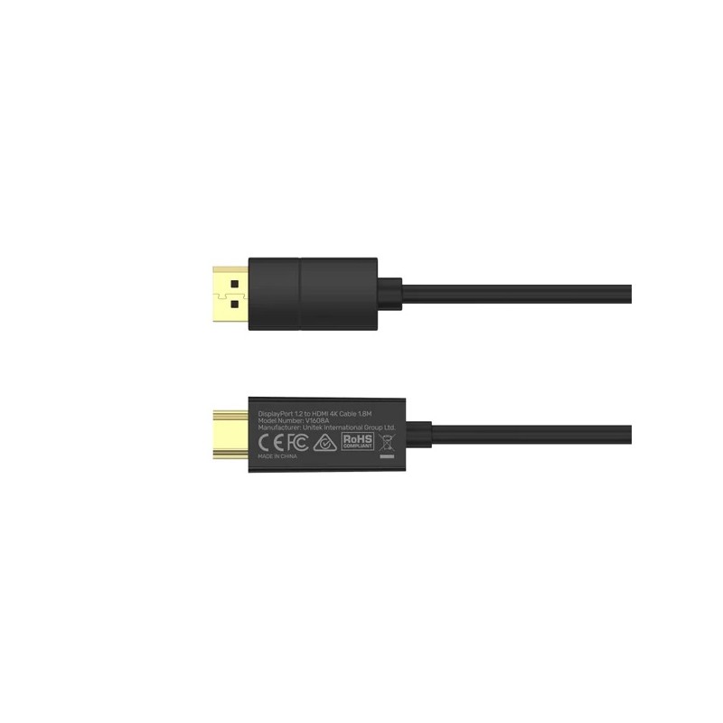 Buy Unitek DPC DisplayPort 1.2 to HDMI 4K 60Hz - V1608A - 1.8m in Cyprus, Nicosia, Limassol, Larnaka, Pafos