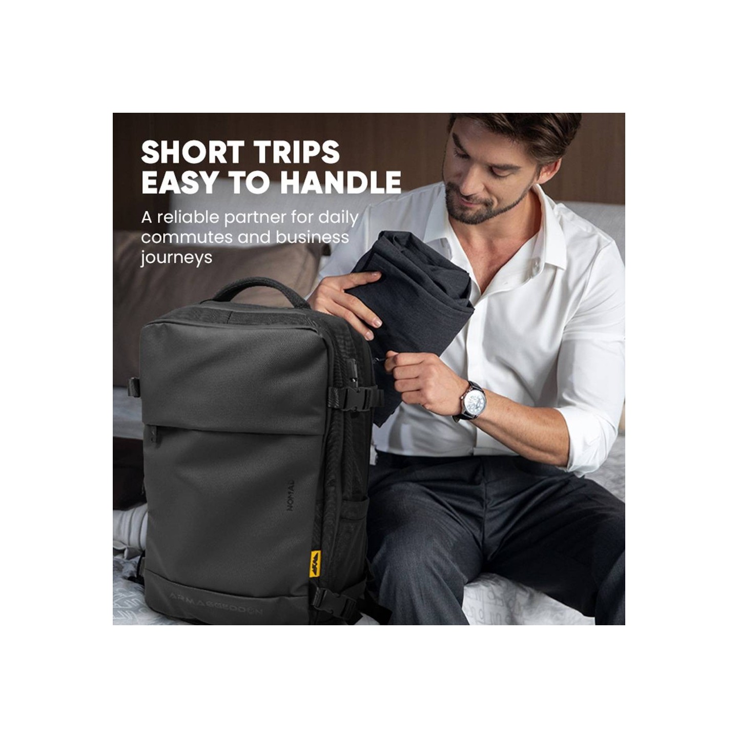 Armaggeddon Gaming Bag with Lock, USB-C, Splashproof - NOMAD-15 - Carbon — Buy in Cyprus with Fast Delivery