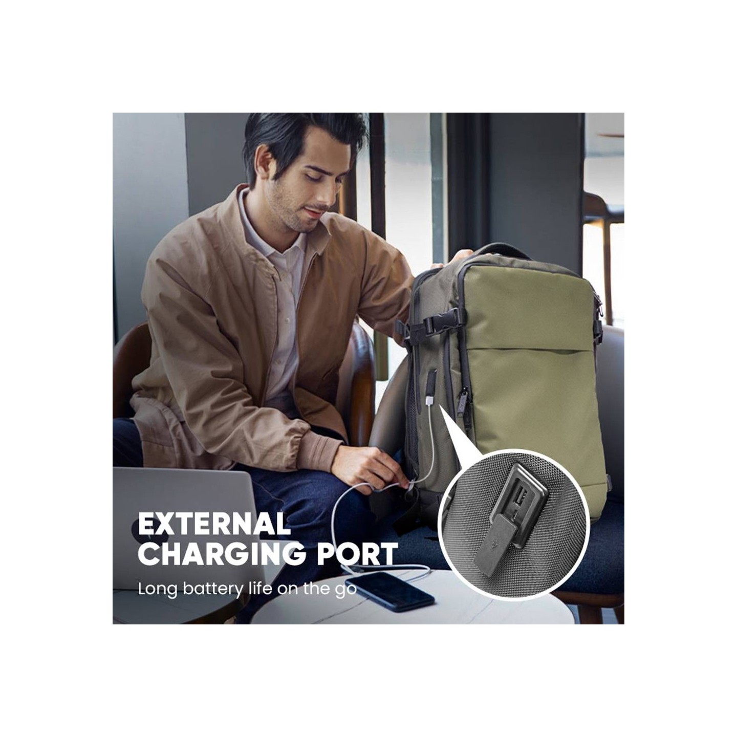 Armaggeddon Gaming Bag with Lock, USB-C, Splashproof - NOMAD-15 - Carbon — Buy in Cyprus with Fast Delivery