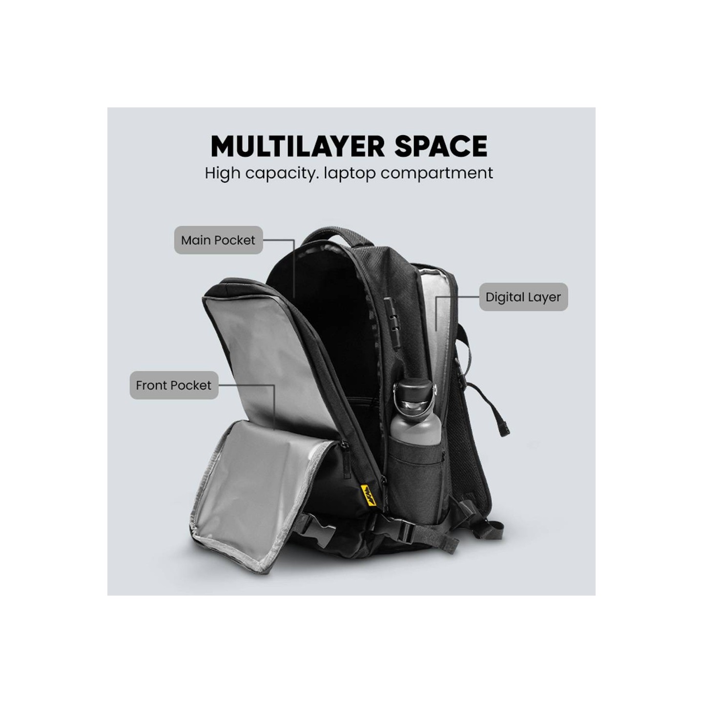 Armaggeddon Gaming Bag with Lock, USB-C, Splashproof - NOMAD-15 - Carbon — Buy in Cyprus with Fast Delivery