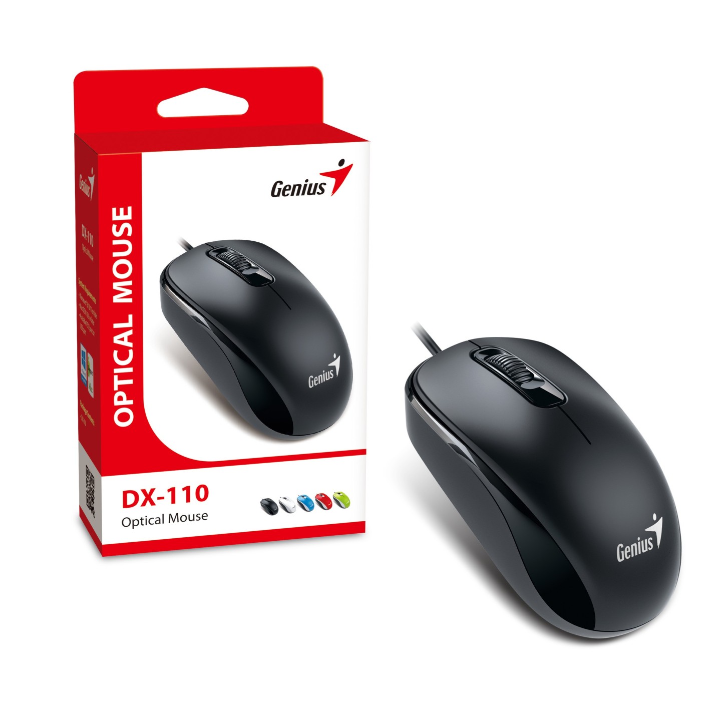 Genius Mouse Wired USB DX-110 Black (Boxed) — Buy in Cyprus with Fast Delivery