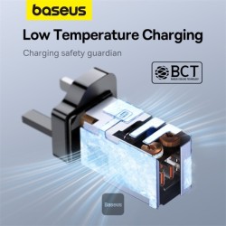 Buy Baseus Charger Wall - 65W USB-Cx2 USB-A UK+100W USB-C Cable Black in Cyprus, Nicosia, Limassol, Larnaka, Pafos