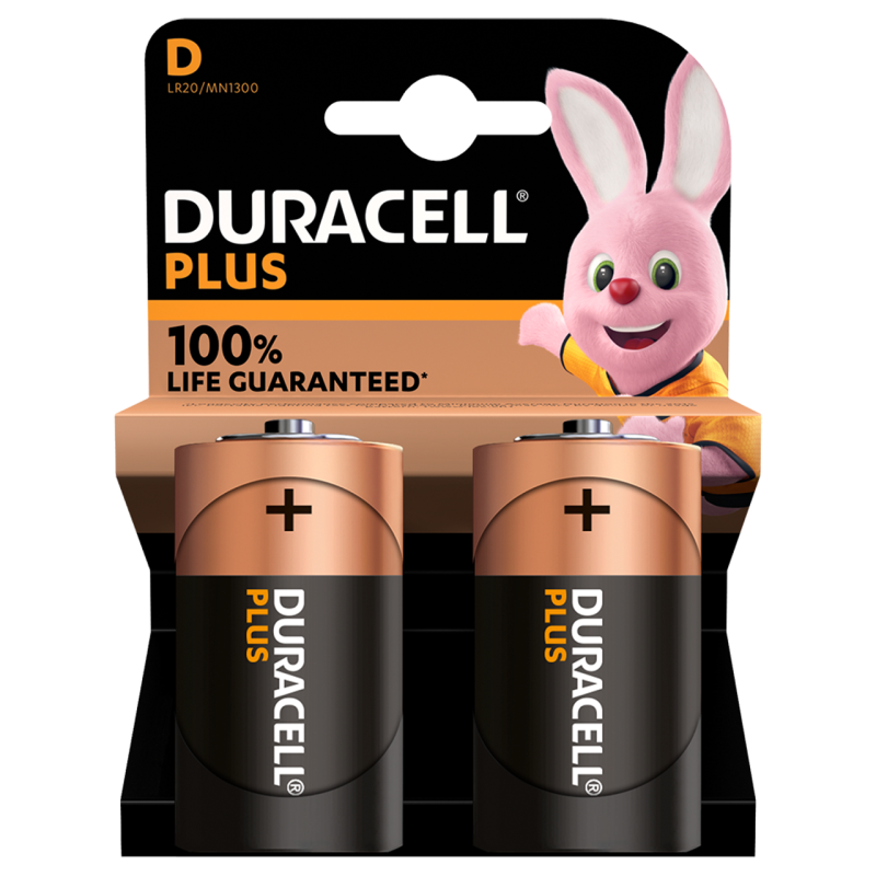 Buy Duracell Alkaline D 2pcs Batteries Plus - D 2pcs in Cyprus, Nicosia, Limassol, Larnaka, Pafos