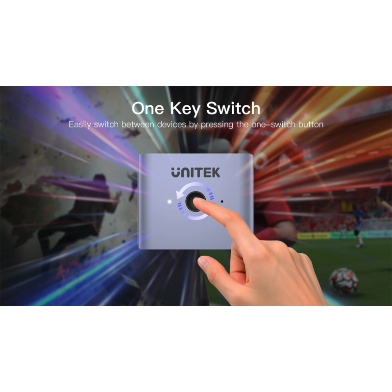 Buy Unitek 2-Port HDMI Splitter Switch 8K - V1163A - 2-Port HDMI Splitter Switch 8K in Cyprus, Nicosia, Limassol, Larnaka, Pafos