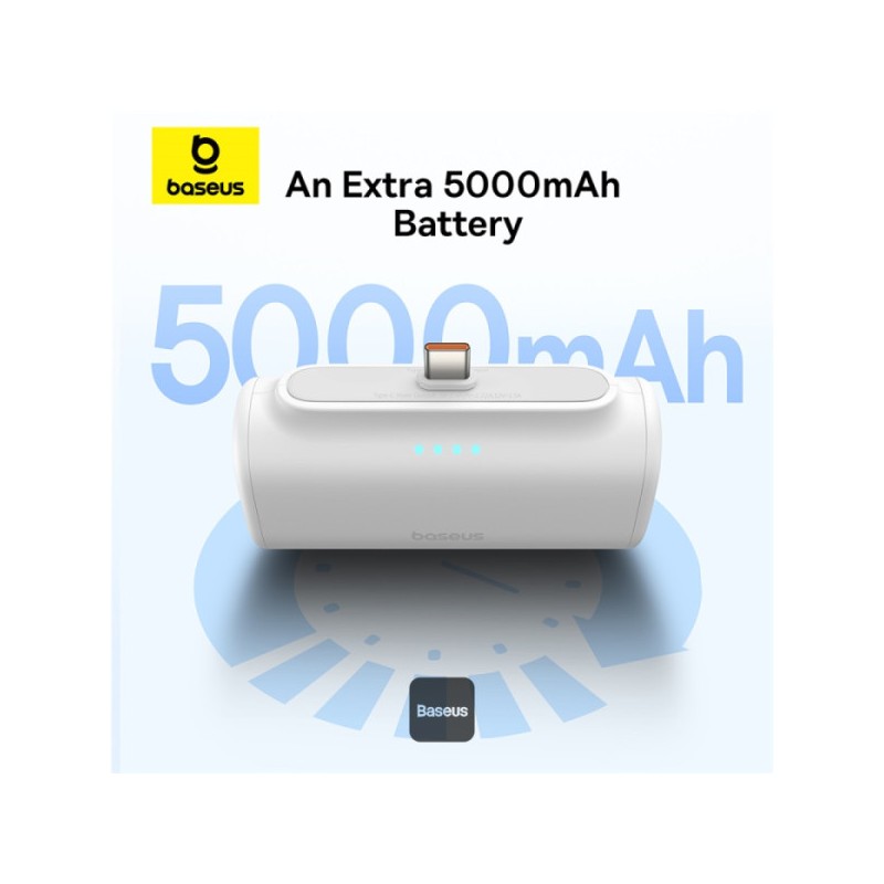 Buy Baseus Powerbank - 20W 5000mAh Plug-In USB-C 20W White in Cyprus, Nicosia, Limassol, Larnaka, Pafos
