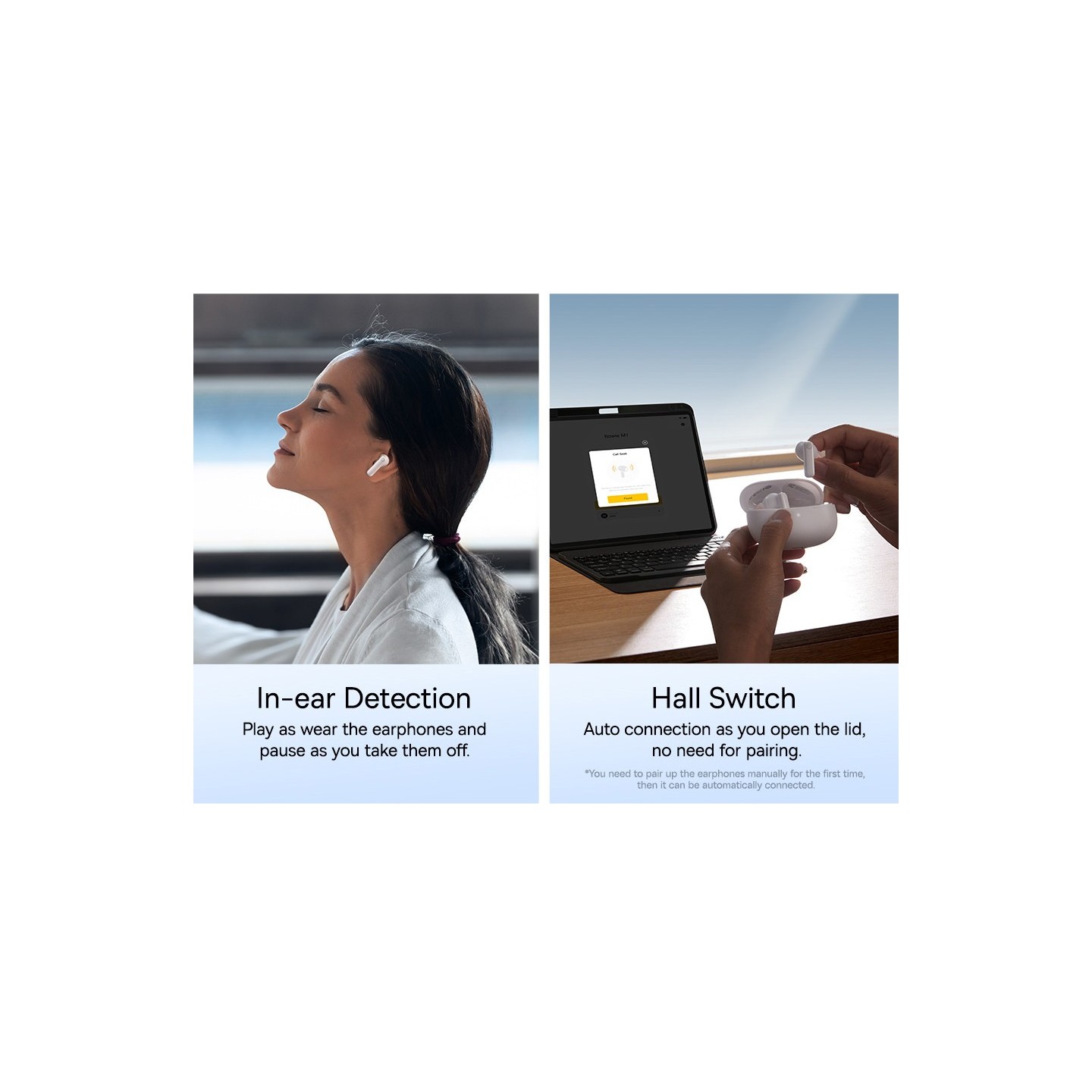 Baseus Headphones In Ear TWS ANC White - MZ10 - In Ear, TWS, ANC, White — Buy in Cyprus with Fast Delivery