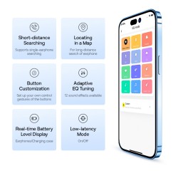 Buy Baseus Headphones In Ear TWS ANC White - MZ10 - In Ear, TWS, ANC, White in Cyprus, Nicosia, Limassol, Larnaka, Pafos