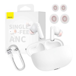 Buy Baseus Headphones In Ear TWS ANC White - MZ10 - In Ear, TWS, ANC, White in Cyprus, Nicosia, Limassol, Larnaka, Pafos