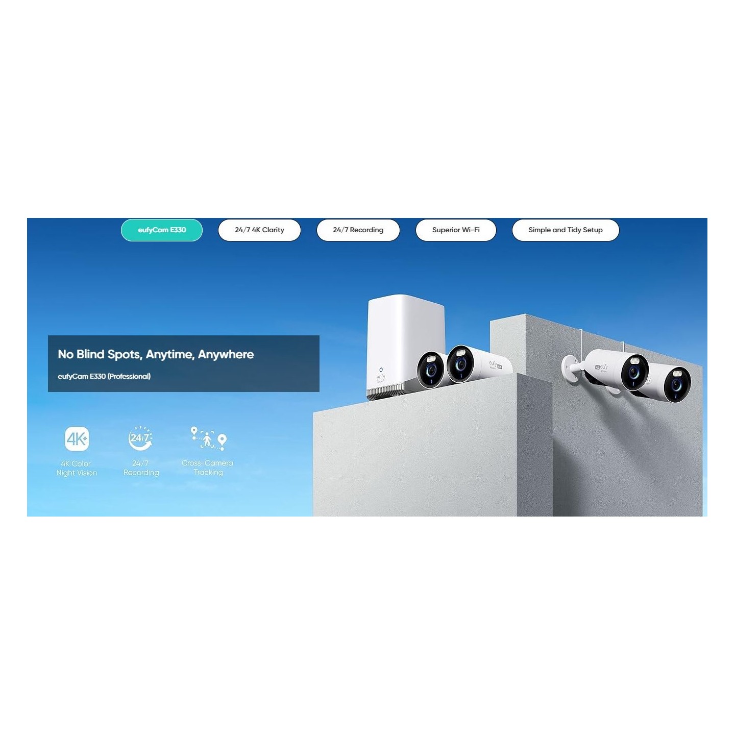 Anker Eufy Security Camera Kit - E330 - 2+1 Home Base — Buy in Cyprus with Fast Delivery