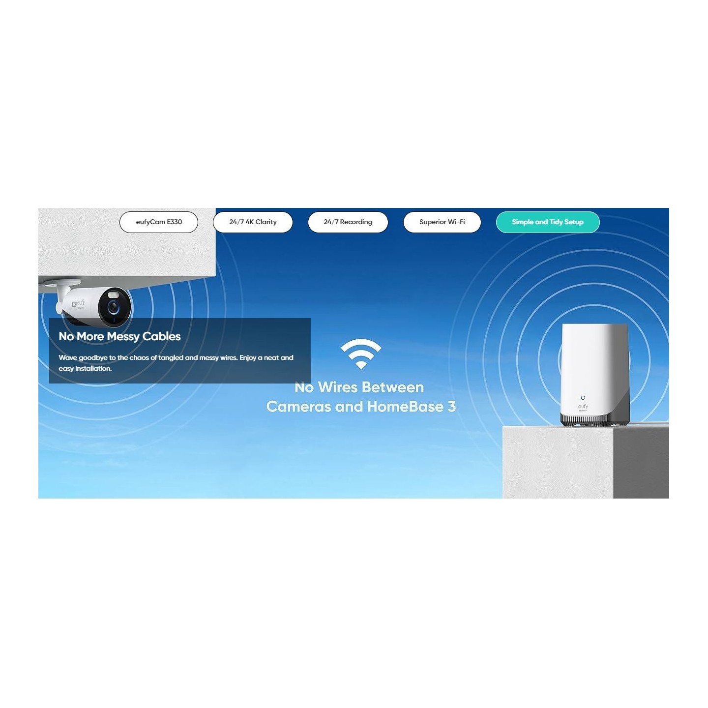 Anker Eufy Security Camera Kit - E330 - 2+1 Home Base — Buy in Cyprus with Fast Delivery