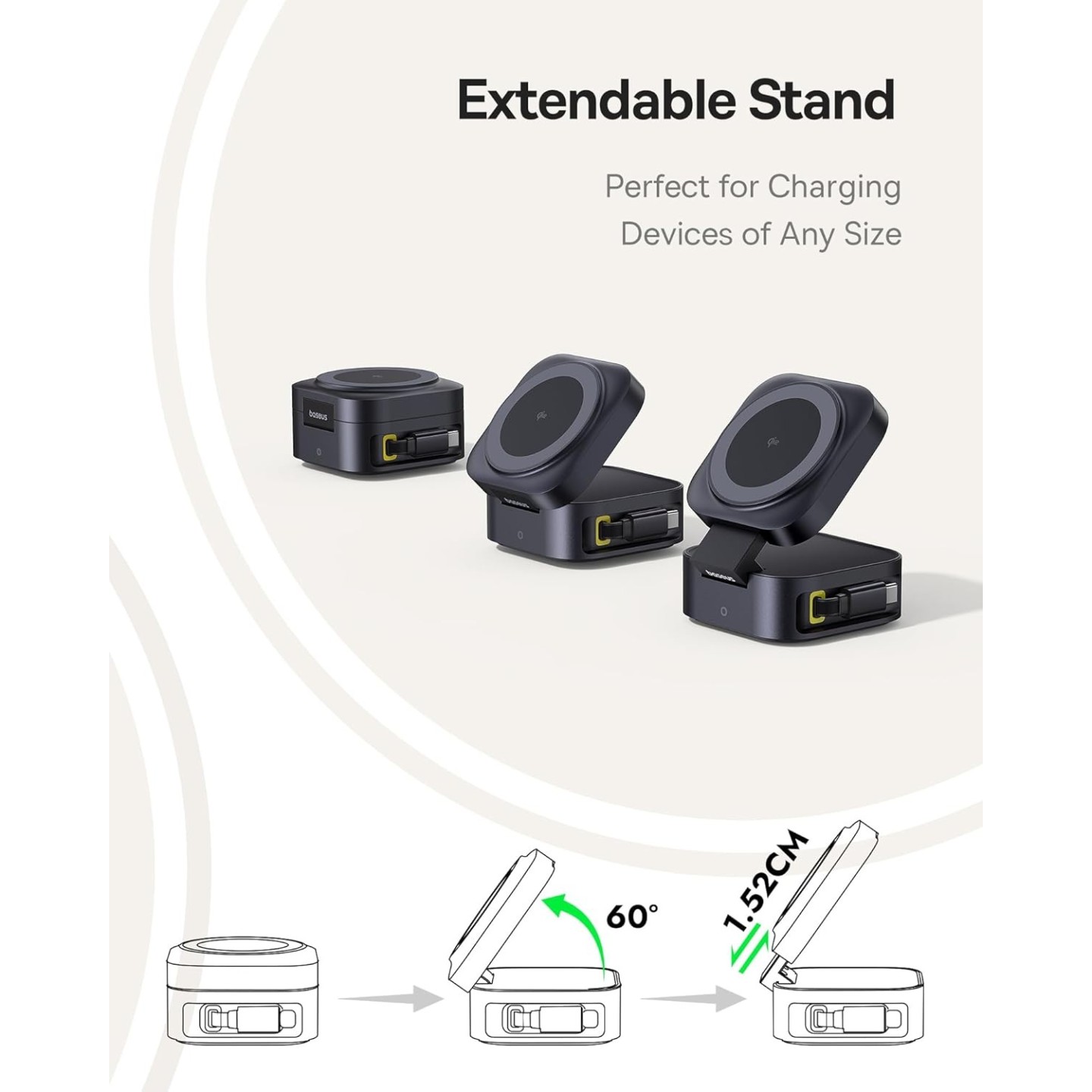 Baseus Charger - Desktop Wireless+Wired 67W PicoGo Series — Buy in Cyprus with Fast Delivery