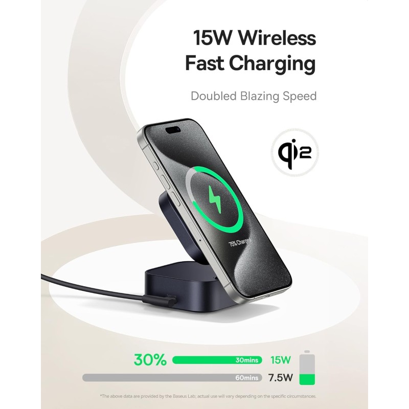 Buy Baseus Charger - Desktop Wireless+Wired 67W PicoGo Series in Cyprus, Nicosia, Limassol, Larnaka, Pafos