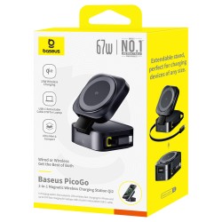 Buy Baseus Charger - Desktop Wireless+Wired 67W PicoGo Series in Cyprus, Nicosia, Limassol, Larnaka, Pafos