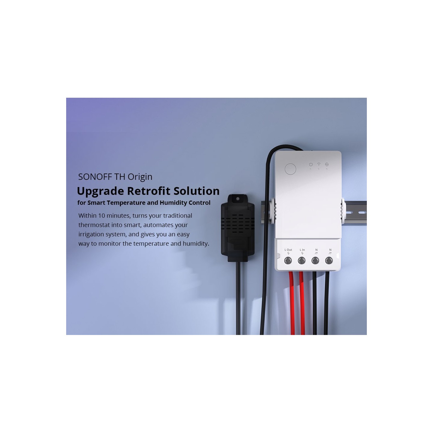 Sonoff WiFi Smart Switch TH Origin - THR316 - 16A — Buy in Cyprus with Fast Delivery