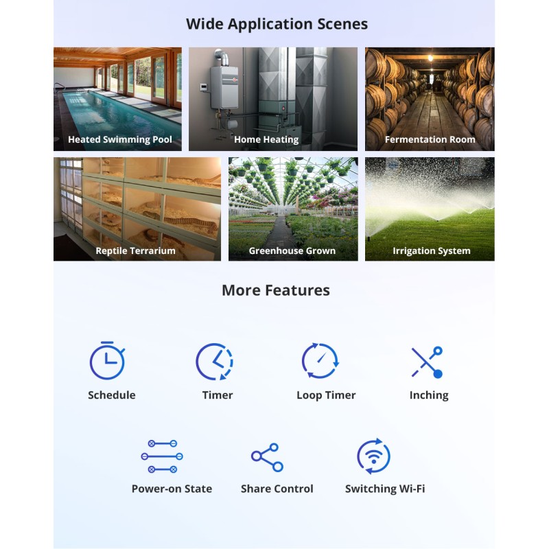 Buy Sonoff WiFi Smart Switch TH Origin - THR316 - 16A in Cyprus, Nicosia, Limassol, Larnaka, Pafos