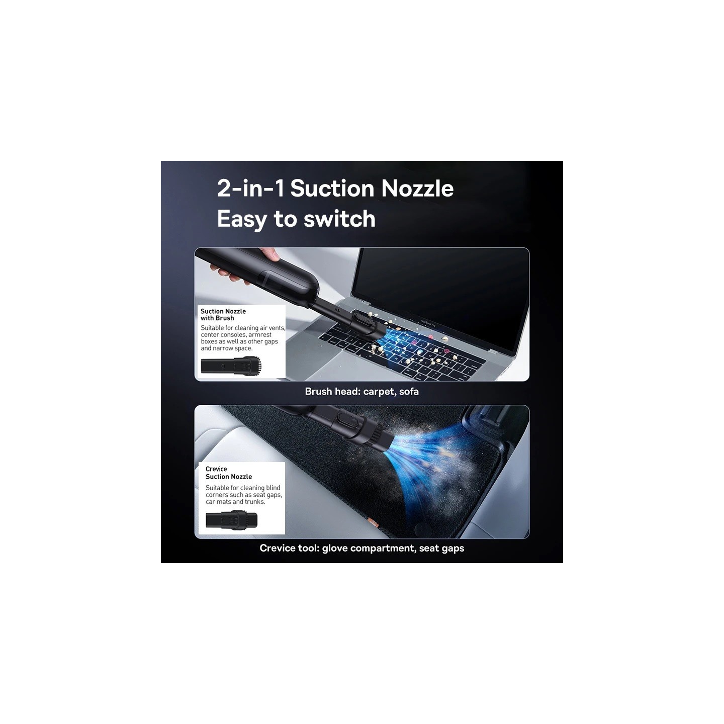 Baseus VA Vacuum Cleaner Car - A0 Pro - 35W — Buy in Cyprus with Fast Delivery