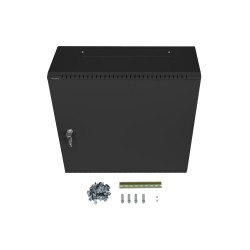 Buy Lanberg Wall Rack - Z34159 - 19'' Low Profile 6U+3U Assembled Black in Cyprus, Nicosia, Limassol, Larnaka, Pafos