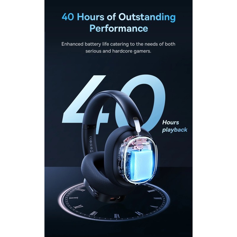 Buy Baseus Wireless Headphones For PS5 PC Switch Gaming AeQur GH02 Black in Cyprus, Nicosia, Limassol, Larnaka, Pafos