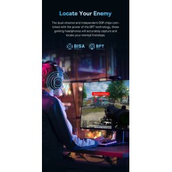 Buy Baseus Wireless Headphones For PS5 PC Switch Gaming AeQur GH02 Black in Cyprus, Nicosia, Limassol, Larnaka, Pafos