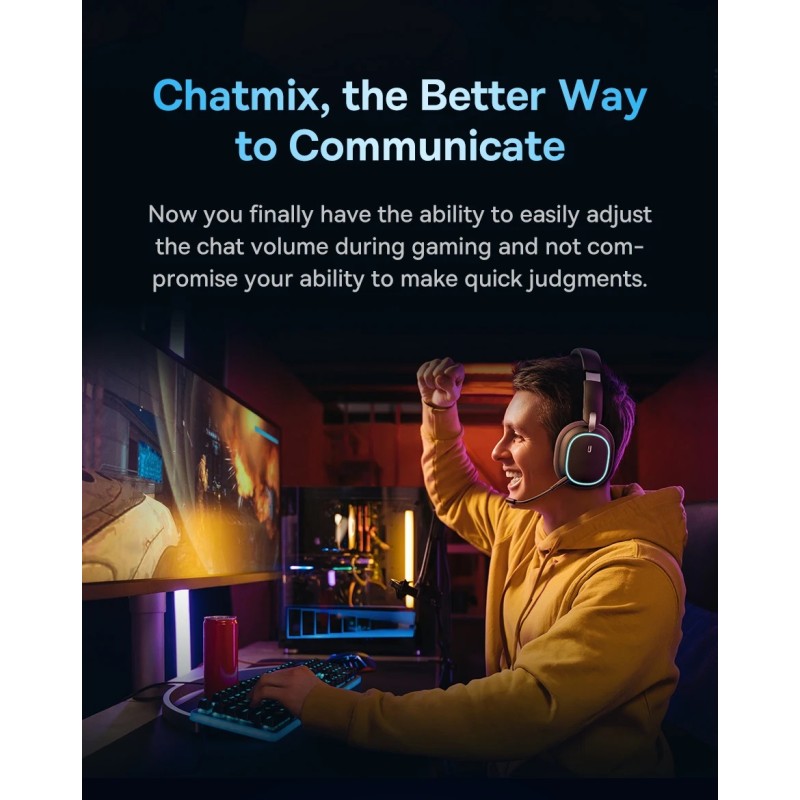 Buy Baseus Wireless Headphones For PS5 PC Switch Gaming AeQur GH02 Black in Cyprus, Nicosia, Limassol, Larnaka, Pafos