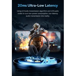 Buy Baseus Wireless Headphones For PS5 PC Switch Gaming AeQur GH02 Black in Cyprus, Nicosia, Limassol, Larnaka, Pafos