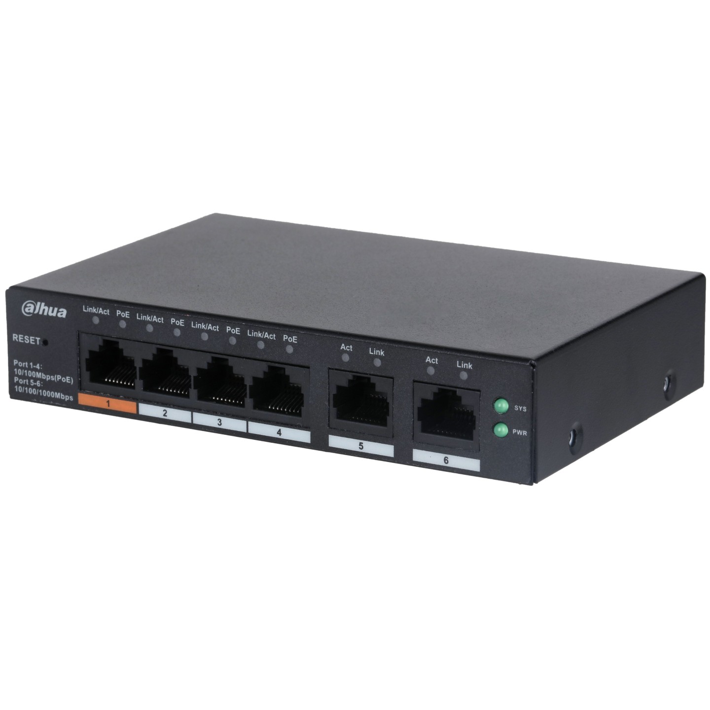 Dahua PoE Cloud Gigabit Switch - CS4006-4GT-60 - 4port +2UP 60W — Buy in Cyprus with Fast Delivery