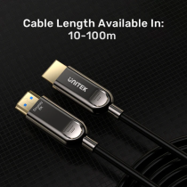 Unitek C11085GY-50M Fiber Optic HDMI 2.1 Cable - 8K@60Hz 50m | Armenius Store
