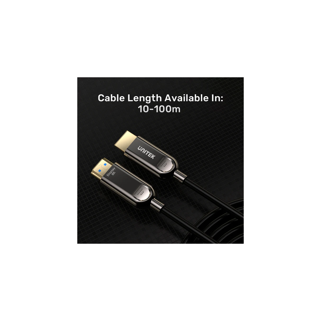 Unitek C11085GY-50M Fiber Optic HDMI 2.1 Cable - 8K@60Hz 50m | Armenius Store