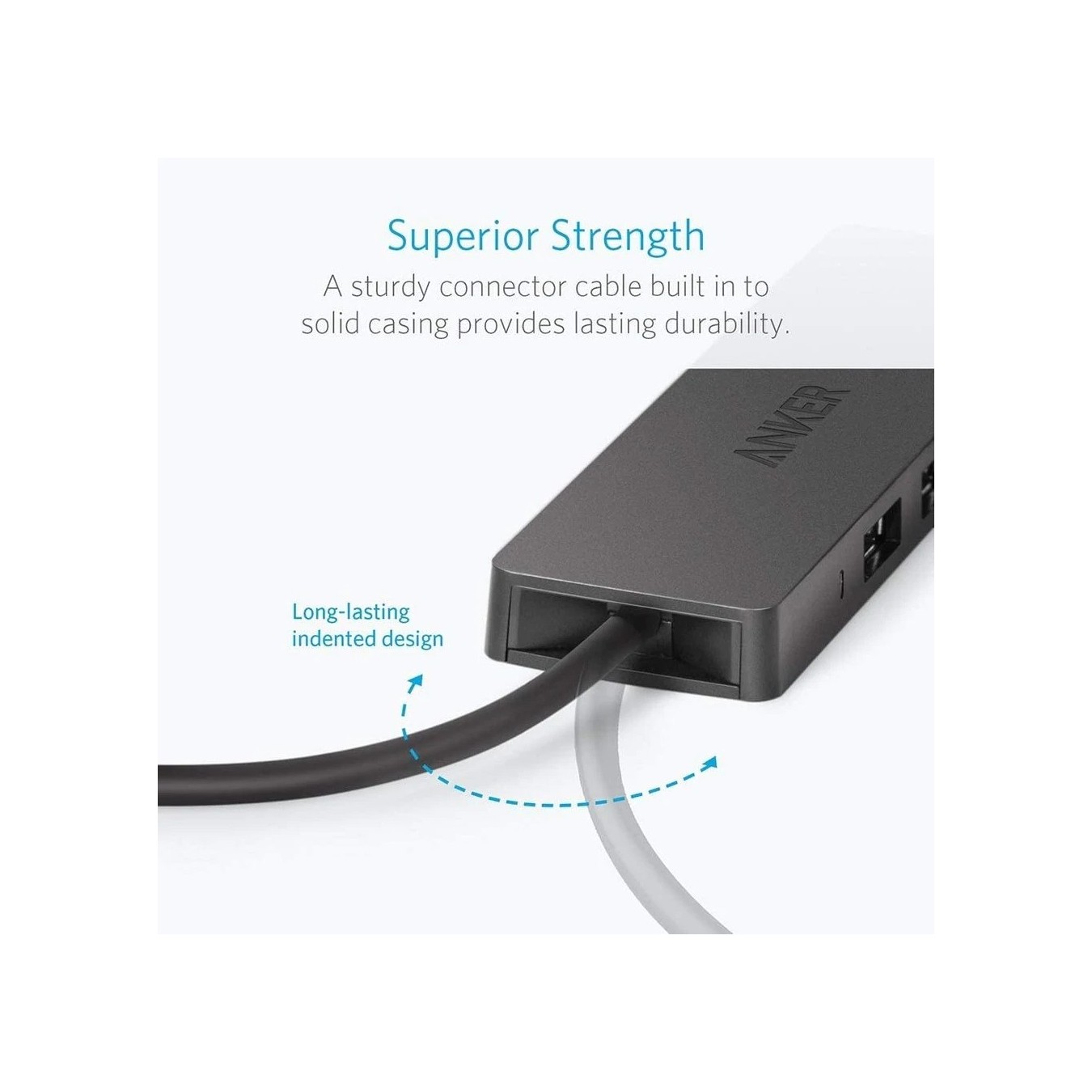 Anker A7516 Ultra Slim 4-Port USB 3.0 Hub – 5Gbps SuperSpeed | Armenius Store