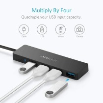 Anker A7516 Ultra Slim 4-Port USB 3.0 Hub – 5Gbps SuperSpeed | Armenius Store