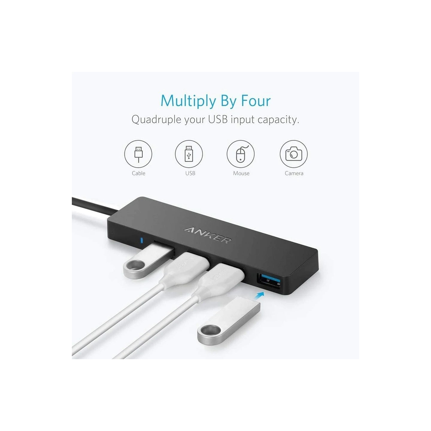 Anker USB-A Hub - 3.0 Ultra Slim 4-Ports — Buy in Cyprus with Fast Delivery