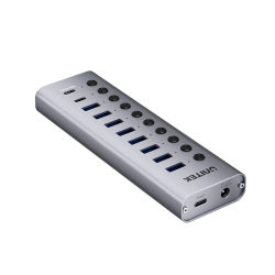 Unitek H1315B 10-in-1 USB-C Hub with Power Switches | 8x USB-A 2x USB-C — Armenius Store Cyprus