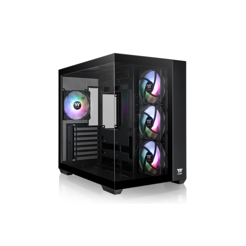 Thermaltake View 380 TG ARGB Mid Tower ATX PC Case - Black, Tempered Glass, 4x 120mm ARGB Fans