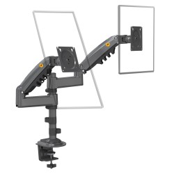 Buy NBMounts Twin Arm Gas Desktop Monitor Mount (upgraded version) - H180 - Twin... in Cyprus, Nicosia, Limassol, Larnaka, Pafos