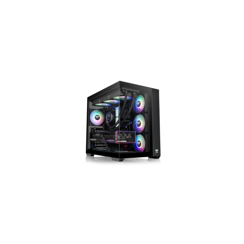 Buy Thermaltake View 380 TG ARGB - Mid Tower PC Case - Black, Tempered Glass, AR... in Cyprus, Nicosia, Limassol, Larnaka, Pafos