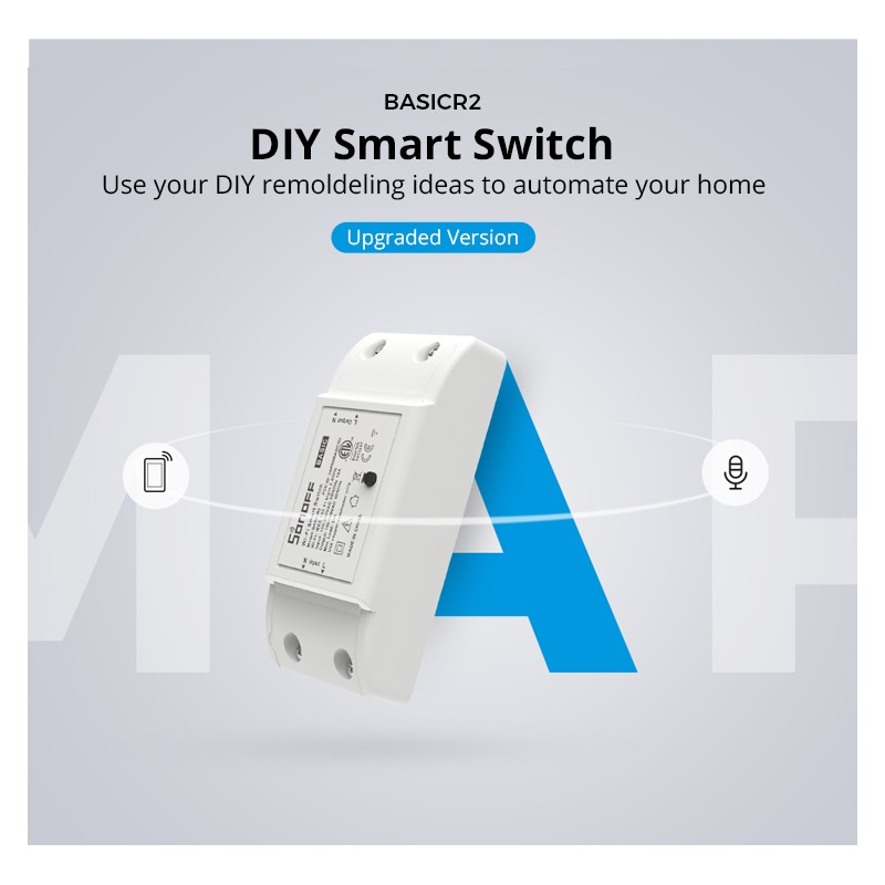 Buy Sonoff Basic - R2 - 10A Wifi Smart Switch in Cyprus, Nicosia, Limassol, Larnaka, Pafos