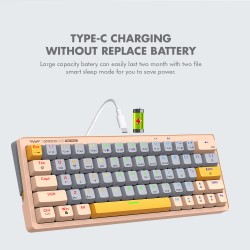 Armaggeddon GMK-100 Tri-Mode 63-Key Mechanical Gaming Keyboard - Red Linear (Boxed) — Buy in Cyprus with Fast Delivery