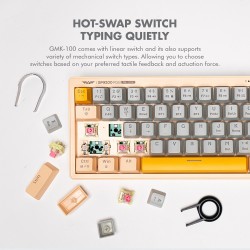 Buy Armaggeddon Mechanical Gaming Keyboard - GMK-100 - Tri-Mode (2.4GHz+BT+USB-C... in Cyprus, Nicosia, Limassol, Larnaka, Pafos
