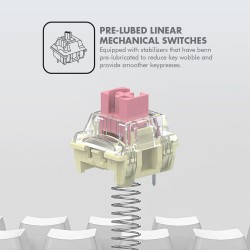 Armaggeddon GMK-100 Tri-Mode 63-Key Mechanical Gaming Keyboard - Red Linear (Boxed) — Buy in Cyprus with Fast Delivery